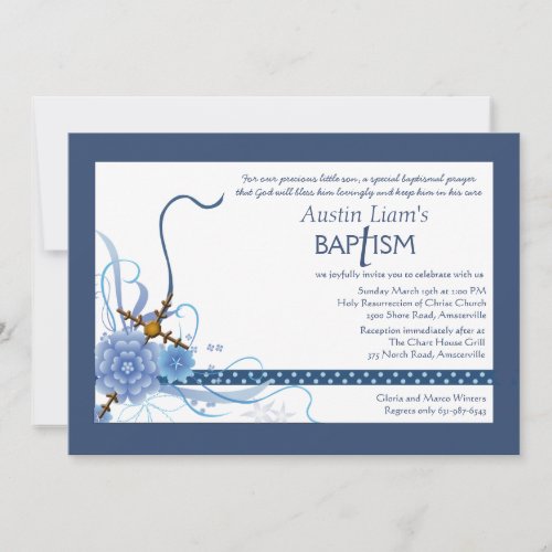 Something Blue Religious Invitation