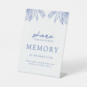 Something Blue Share A Memory Bridal Shower Sign