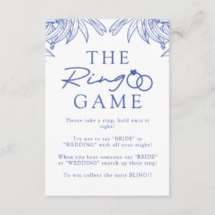 Something Blue Simple Botanical Don't Say Bride Enclosure Card