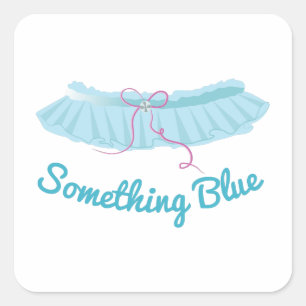 Something Blue Square Sticker