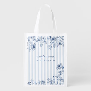 Something Blue Swag Bag Bridesmaid Gift Tote