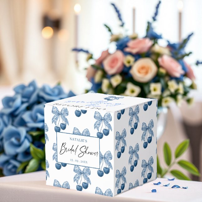 Something Blue Theme Bridal Shower Favor Boxes (Creator Uploaded)