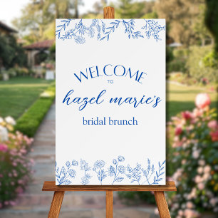 Something Blue Vintage Flora Welcome Bridal Brunch Foam Board