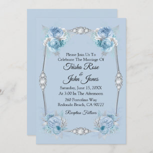 Something Blue Wedding Collection Invitation