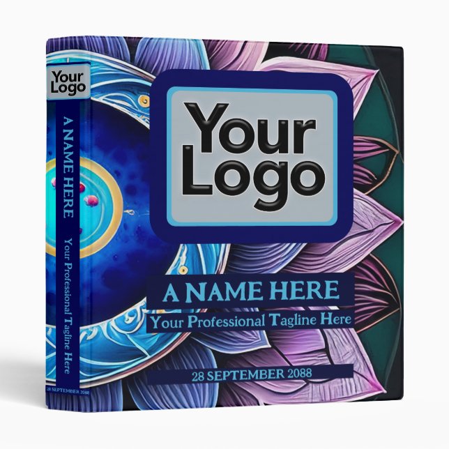 Something Blue Wedding Planner Catering Business 3 Ring Binder (Front/Spine)