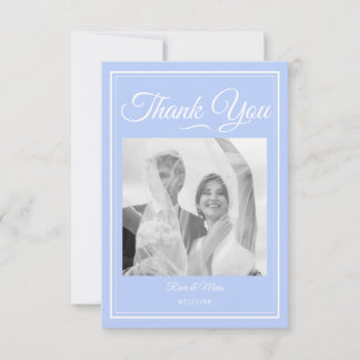 Something Blue Wedding Thank You Card