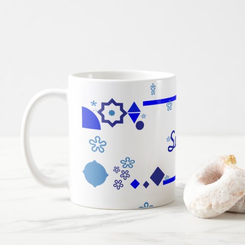 Something Blue White Coffee Mug