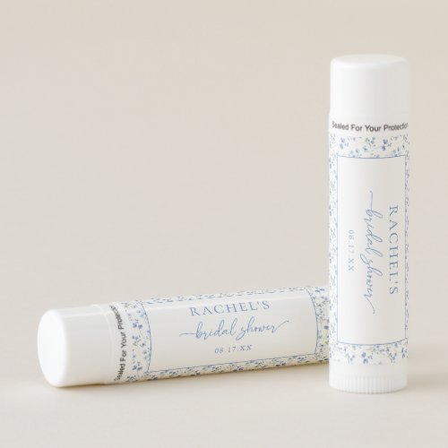 Something Blue Wildflower Bridal Shower Favors Lip Balm