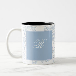 Something Blue Wildflower Bridal Shower Invitation Two-Tone Coffee Mug