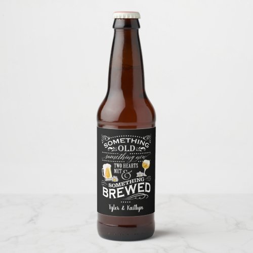 Something Brewed Personalized Wedding Beer Labels