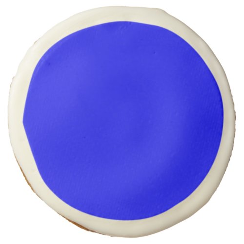 Something Bright and Blue Wedding Sugar Cookie