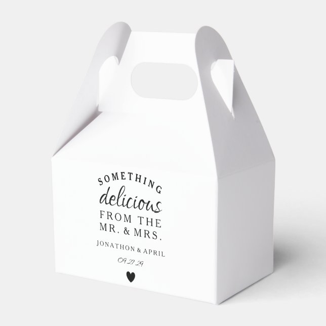 Something Delicious Favor Box (Front Side)