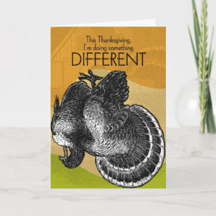 Something Different For Thanksgiving Holiday Card
