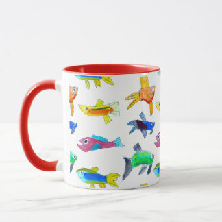 "Something Fishy" Watercolor Mug