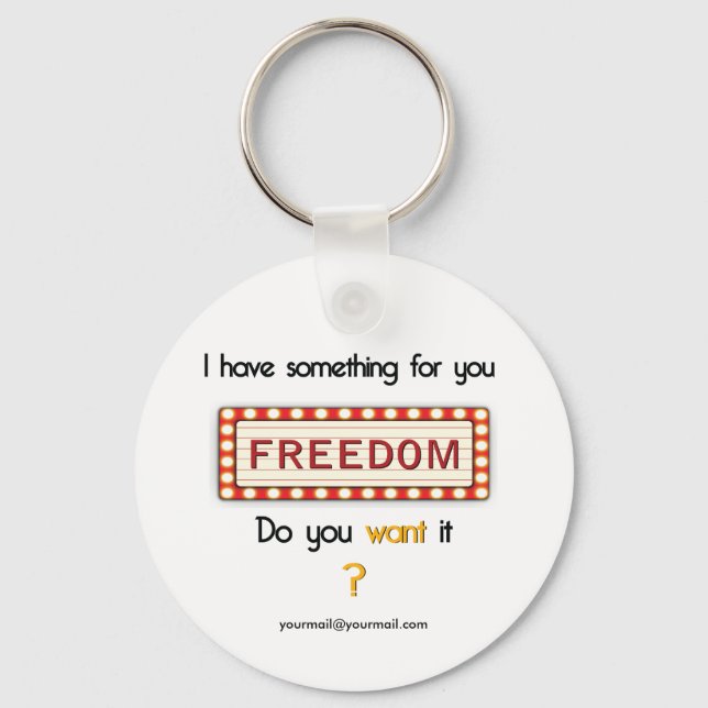 Something for you - Display Keychain (Front)