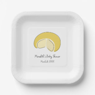 Something Gouda On Way Cheese Wheel Baby Shower Paper Plates