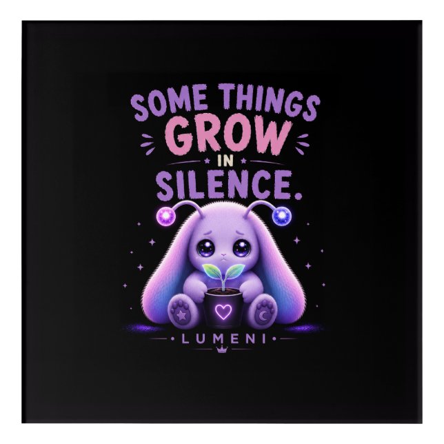 Something Grows in Silence  Acrylic Print (Front)