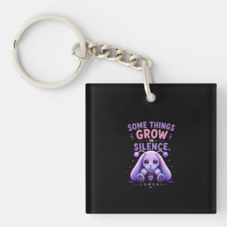 Something Grows in Silence Keychain