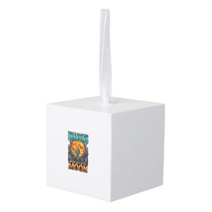 Something Haunting Moon Halloween Zombie Hand Grav Cube Ornament