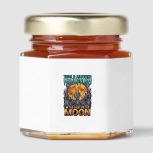 Something Haunting Moon Halloween Zombie Hand Grav Honey Jar Favors