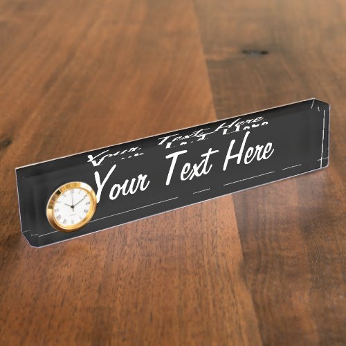 Something in Black to Customize if you want Desk Name Plate
