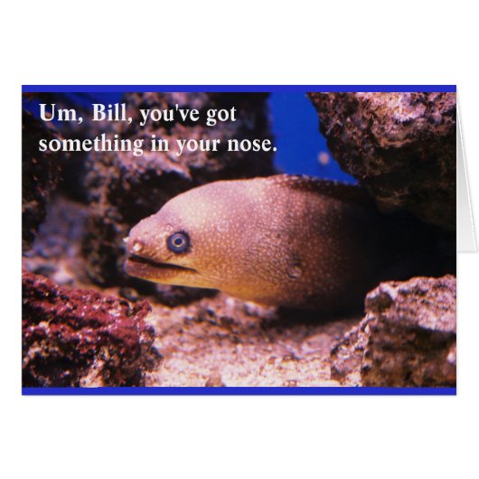 Something in your nose cards (Front Horizontal)