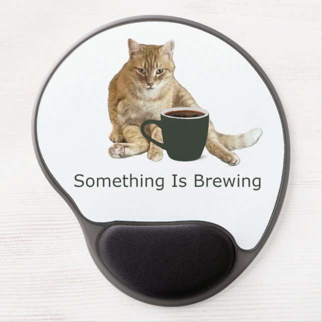 Something Is Brewing Gel Mousepad (Front)
