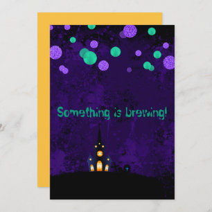 Something is Brewing Halloween Party Invitation