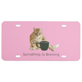 Something Is Brewing License Plate