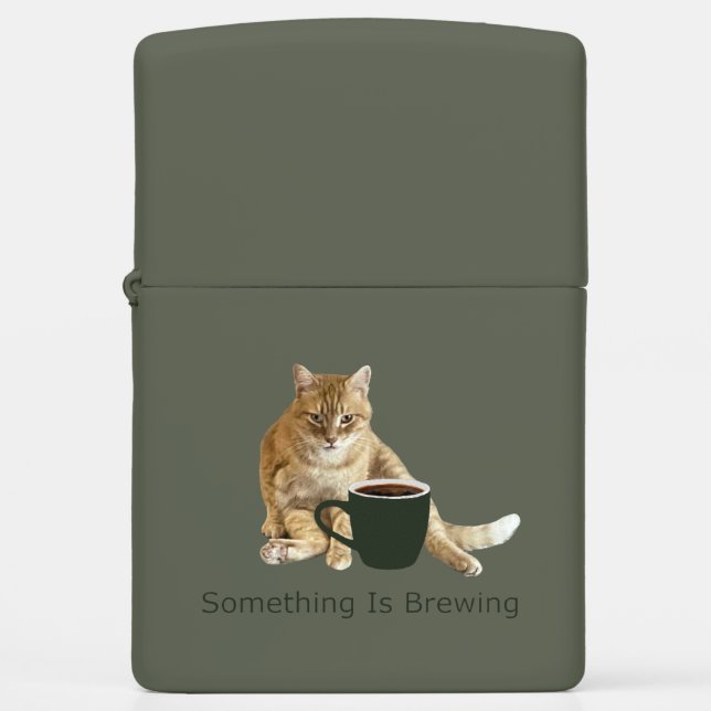 Something Is Brewing Zippo Lighter (Front)