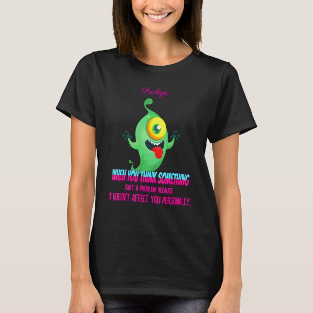 Something Isn't A Problem Funny Humor Graphic T-Shirt (Front)