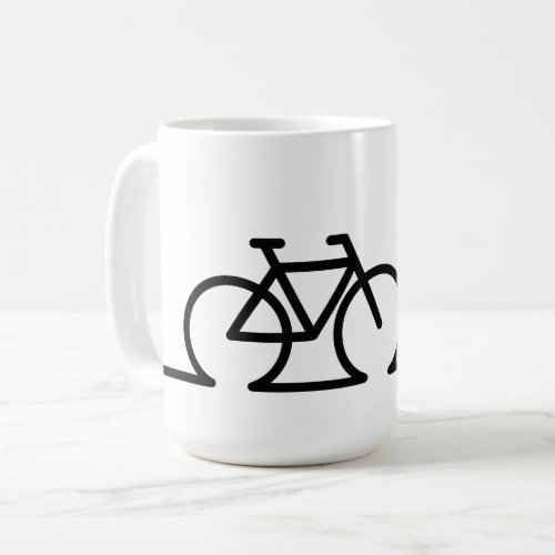 Something line drawing E_bike race and MTB bicycl Coffee Mug