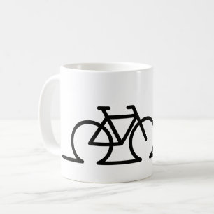 Something line drawing. E-bike race and MTB bicycl Coffee Mug