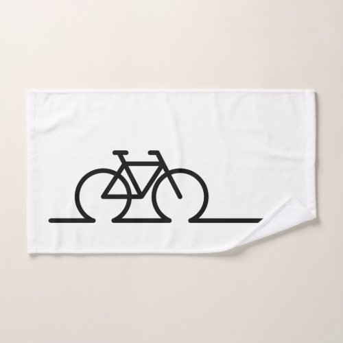 Something line drawing E_bike race and MTB bicycl Hand Towel