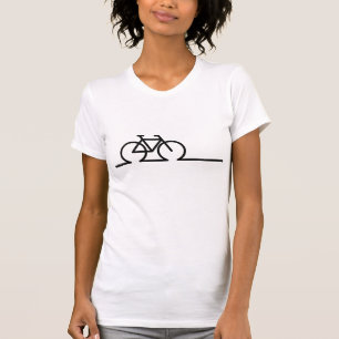 Something line drawing. E-bike race and MTB bicycl T-Shirt