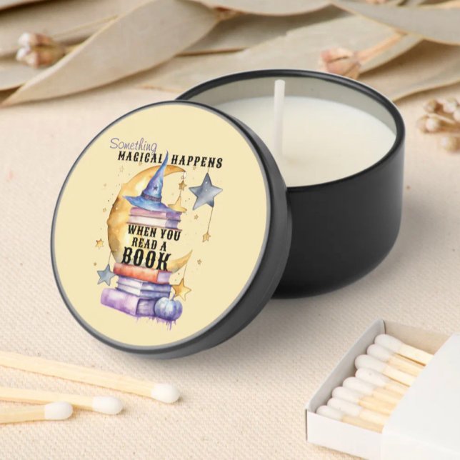 Something Magical Happens When You Read A Book Mini Candle Favors (Creator Uploaded)