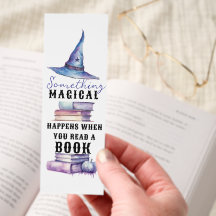 Something Magical Stack of Books Bookmark