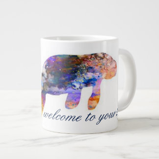 Something New Mug_Watercolor Manatee Giant Coffee Mug