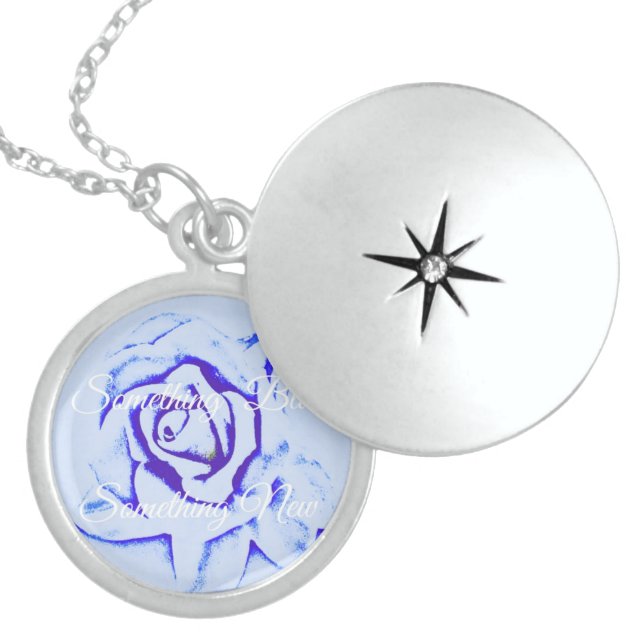 Something New Something Blue Wedding Day Locket (Front)