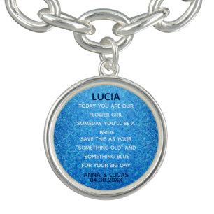 Something Old and Blue Bridesmaid Gift Bracelet