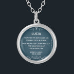 Something Old and Blue Bridesmaid ornament floral Silver Plated Necklace<br><div class="desc">Something Old and Blue Bridesmaid Gift . You are welcome to visit my store for more beautiful products.</div>
