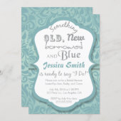 Something Old New Borrowed & Blue Bridal Shower Invitation (Front/Back)