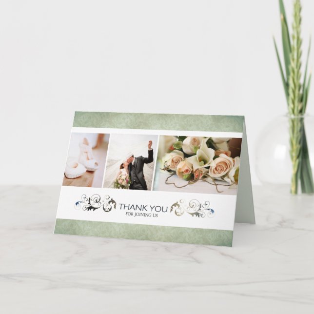 Something Olive Custom Wedding Thank You Cards (Front)
