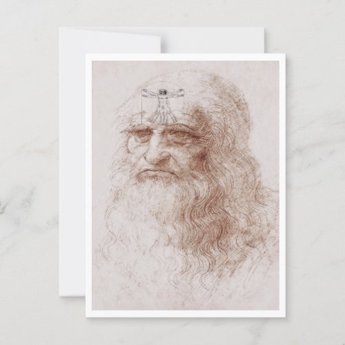 Something on my mind Leonardo da Vincis portrait Postcard