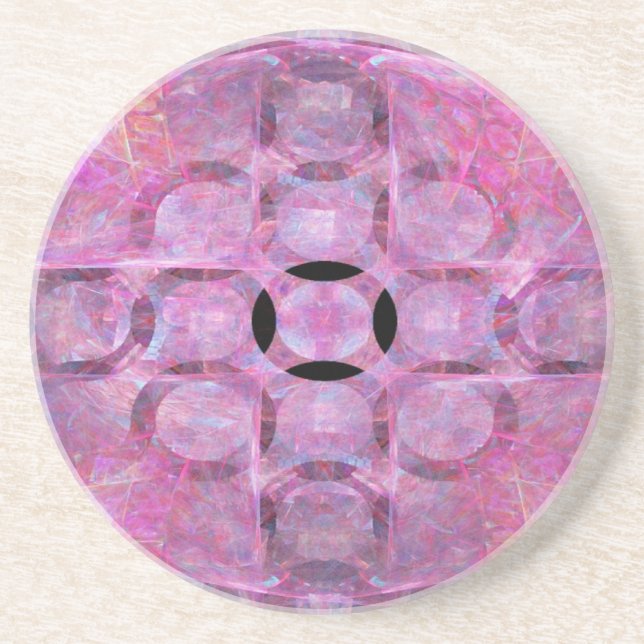 Something Pink Drink Coaster (Front)