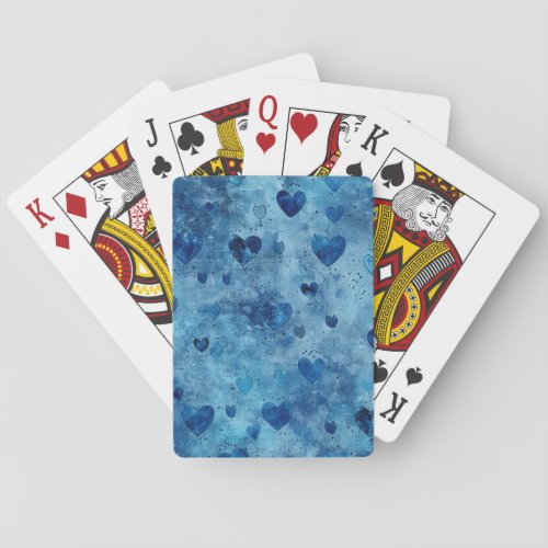 Something Simply Blue Heart Playing Cards