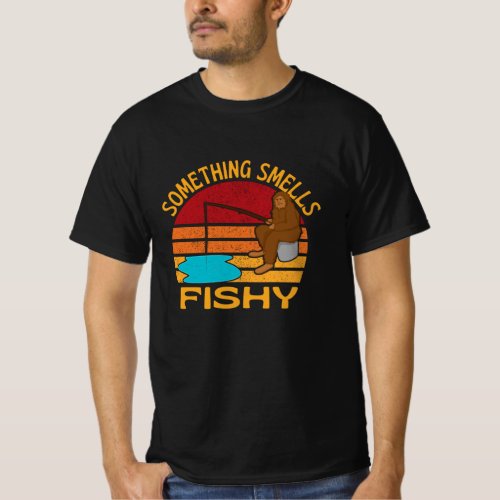 Something Smells Fishy Funny Fishing T_Shirt