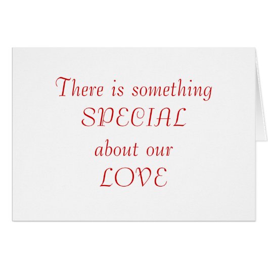 something SPECIAL about our LOVE Cards (Front Horizontal)