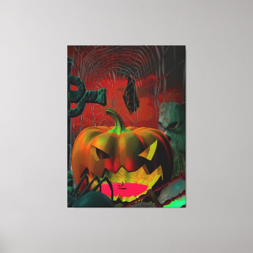Something Spooky This Way Comes Canvas Print