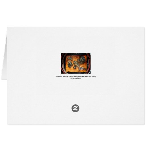 Something strange caught in the amber resin Card (Back Horizontal)